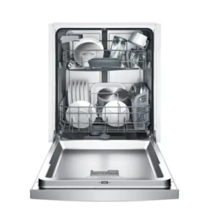 Bosch 100 Series PureDry 50-Decibel Front Control 24-in Built-In Dishwasher